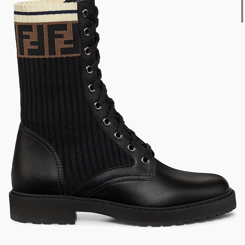 Fendi Rockoko Combat Boots